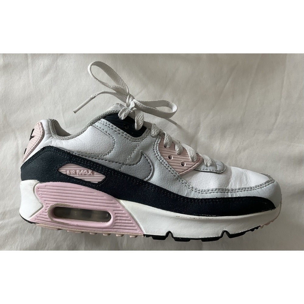 Nike Air Max 90 Shoes Youth Size 3.5Y HF6358-104 Leather Running Pink - Picture 14 of 15